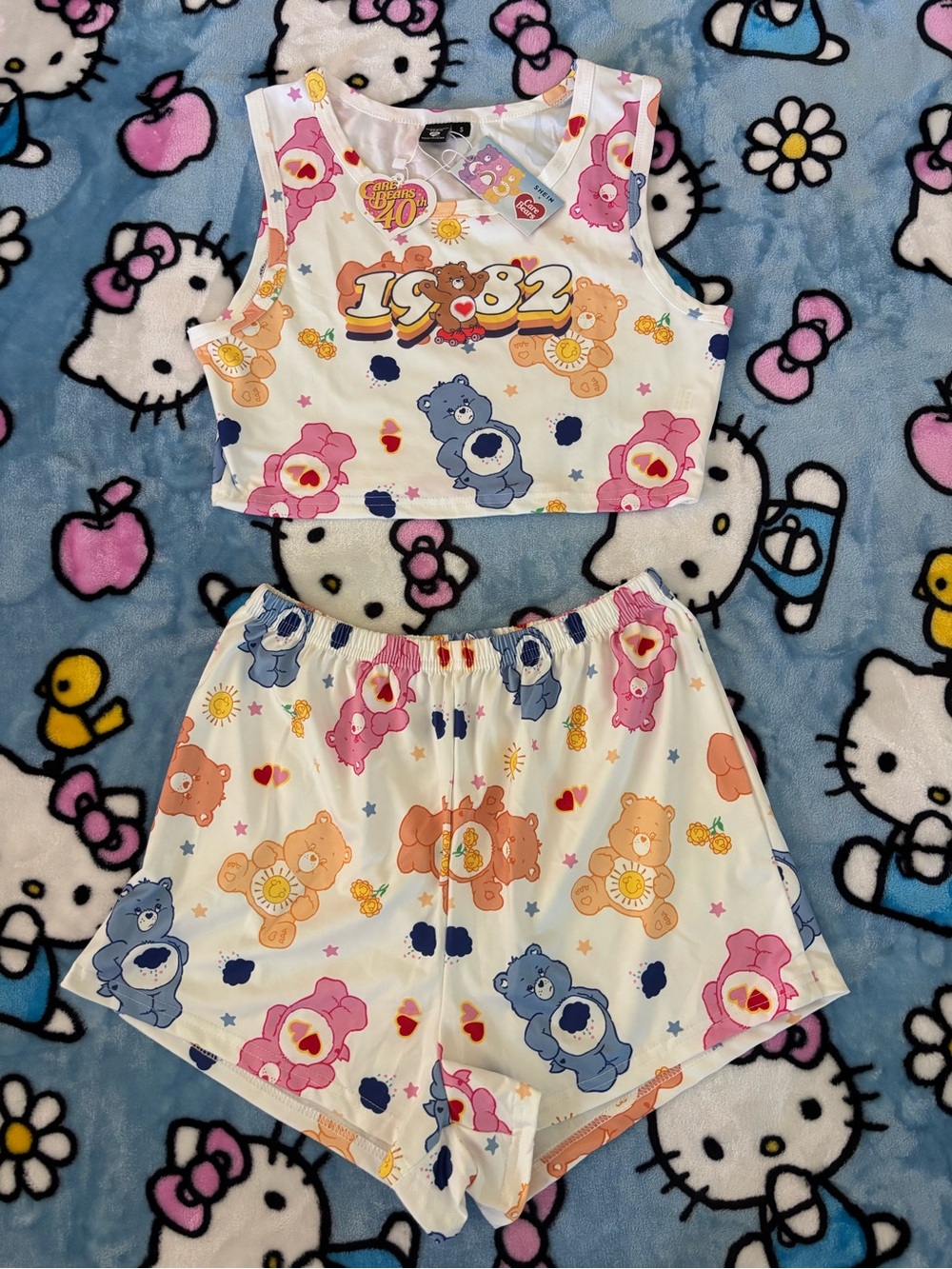SHEIN Care Bears Pajama Set
